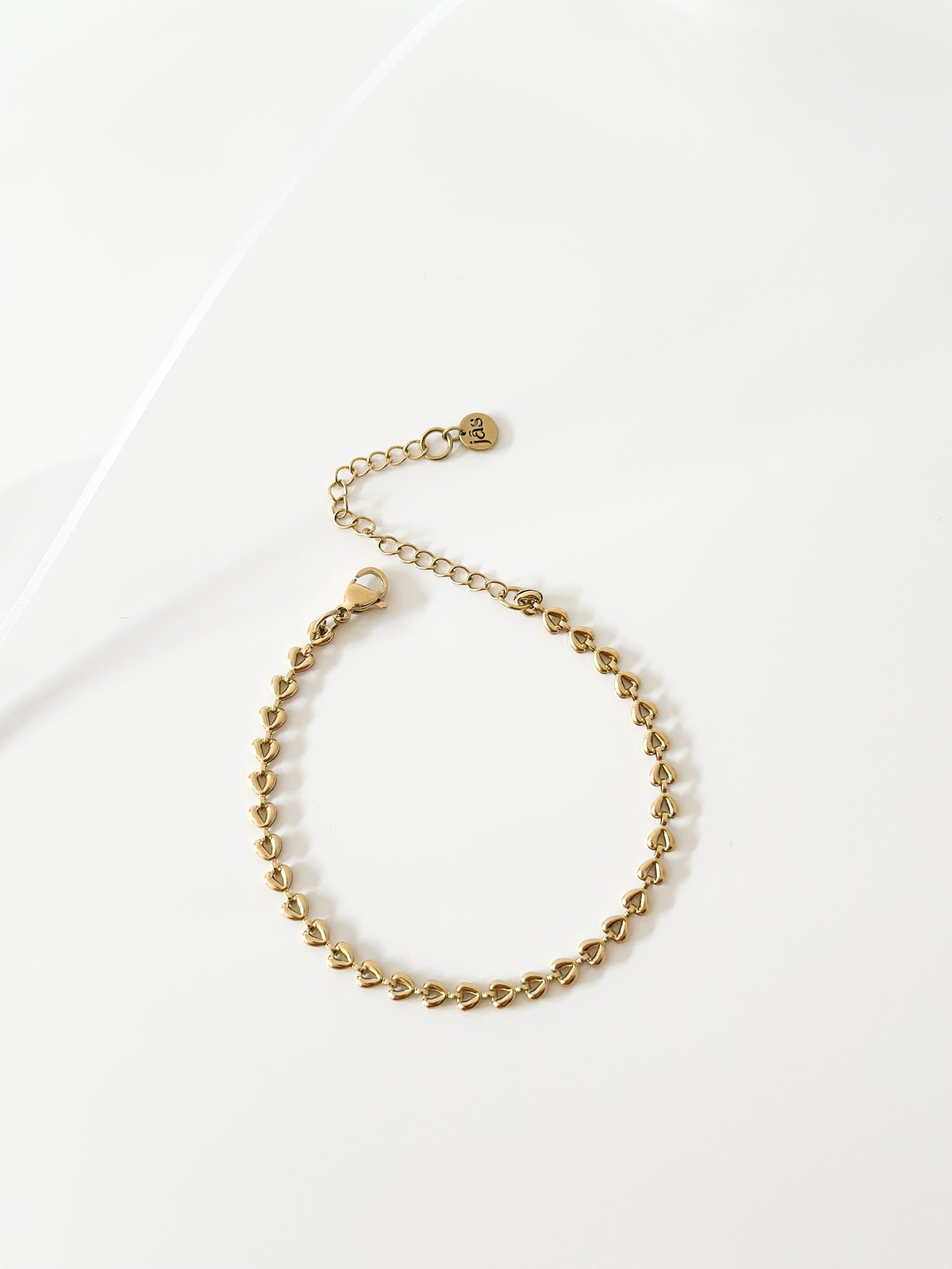Gold Heart Bracelet - Jas | Gold bracelet - Jas | Perfect On You
