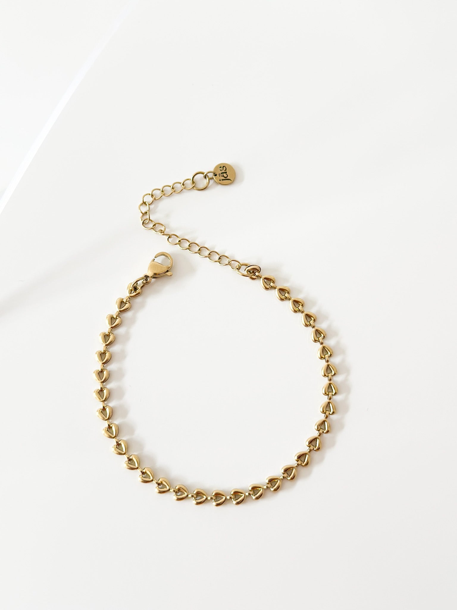 Gold Heart Bracelet - Jas | Gold bracelet - Jas | Perfect On You