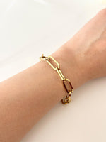 Gold Large paper clip Bracelet - Jas | Gold bracelet - Jas | Perfect On You