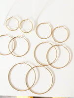 Gold Mira Classic hoops - Jas | Hoop Earrings - Jas | Perfect On You