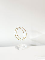Gold Mira Classic hoops - Jas | Hoop Earrings - Jas | Perfect On You
