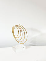 Gold Mira Classic hoops - Jas | Hoop Earrings - Jas | Perfect On You