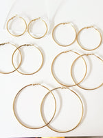 Gold Mira Classic hoops - Jas | Hoop Earrings - Jas | Perfect On You
