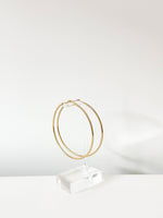 Gold Mira Classic hoops - Jas | Hoop Earrings - Jas | Perfect On You
