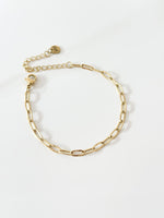 Gold Oval Bracelet - Jas | Gold bracelet - Jas | Perfect On You