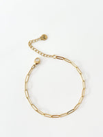 Gold Paper Clip Bracelet - Jas | Gold bracelet - Jas | Perfect On You