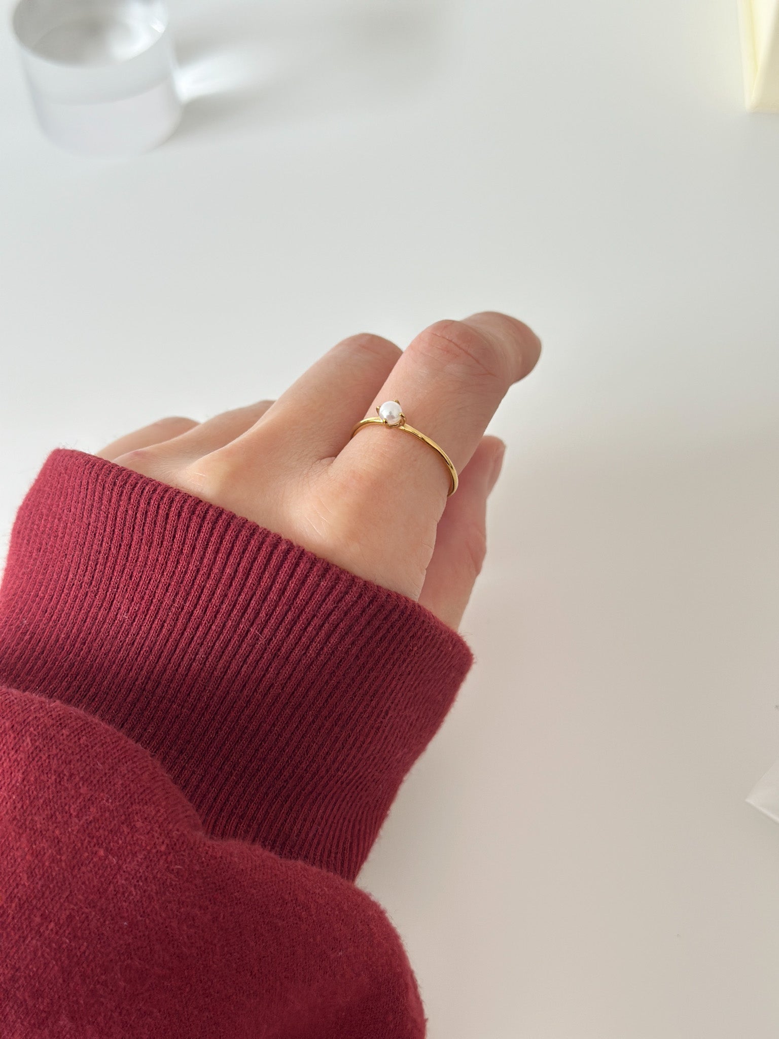 Gold pearl dot ring - Jas | Gold Ring - Jas | Perfect On You