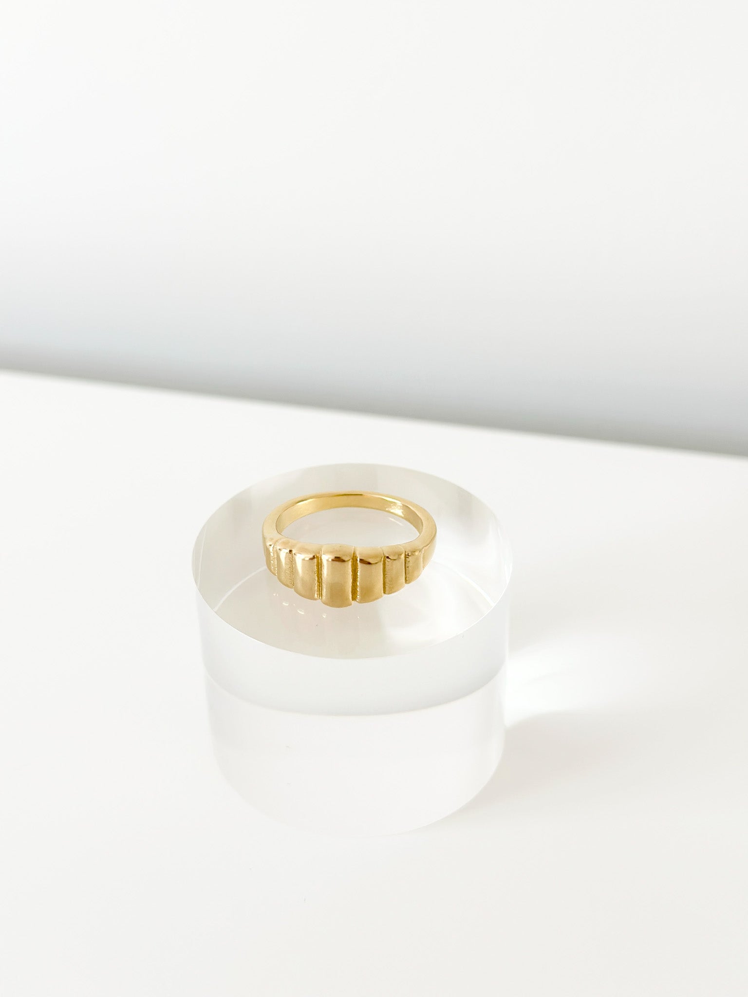 Gold Shell Band - Jas | Gold & silver ring - Jas | Perfect On You