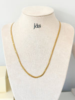 Gold Star Herringbone Chain Necklace - JAS | Gold necklace - Jas | Perfect On You