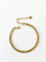 Gold Thick curb bracelet - Jas | Gold bracelet - Jas | Perfect On You