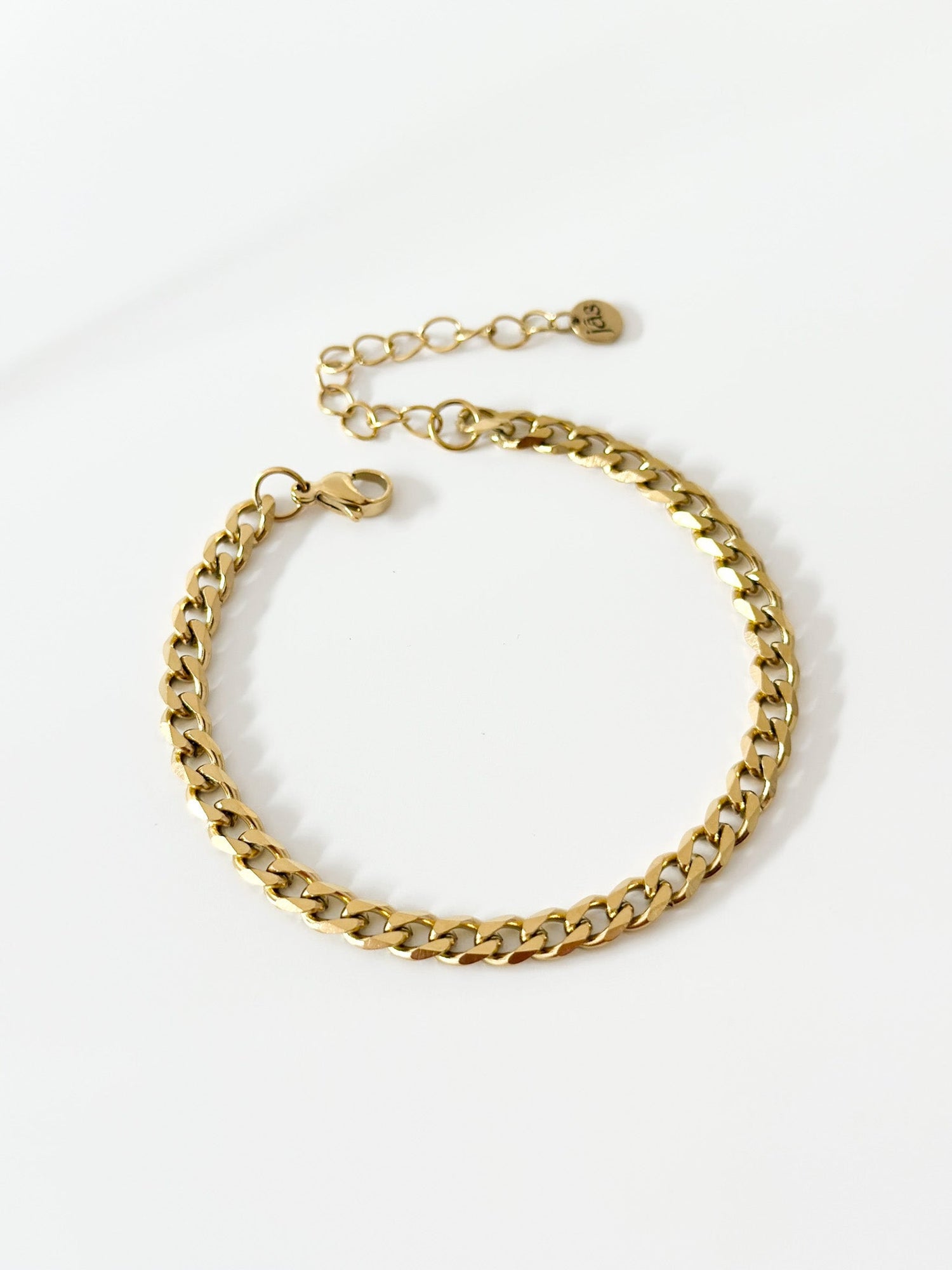 Gold Thick curb bracelet - Jas | Gold bracelet - Jas | Perfect On You