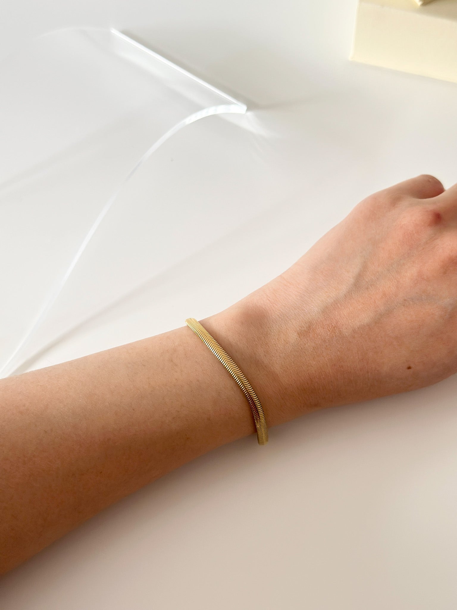 Gold Thick Snake Chain Bracelet - Jas | Gold bracelet - Jas | Perfect On You