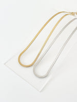 Herringbone chain Necklace - Jas | Gold & silver necklace - Jas | Perfect On You
