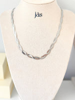 Herringbone Duo Necklace - JAS | Silver necklace - Jas | Perfect On You