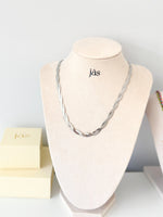 Herringbone Duo Necklace - JAS | Silver necklace - Jas | Perfect On You