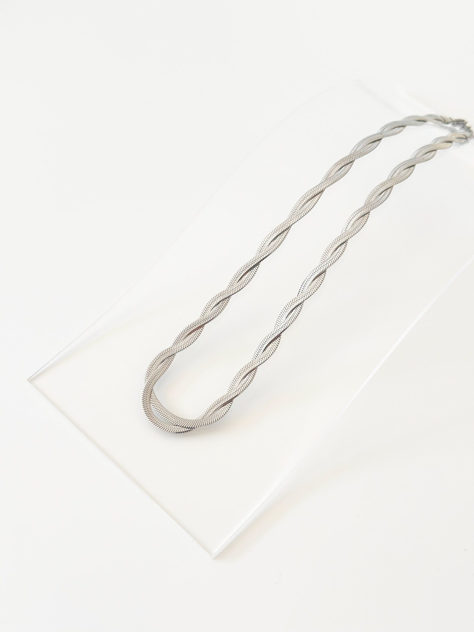 Herringbone Duo Necklace - JAS | Silver necklace - Jas | Perfect On You