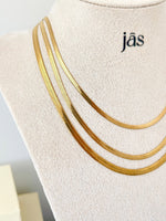Herringbone Necklace - JAS | Gold necklace - Jas | Perfect On You