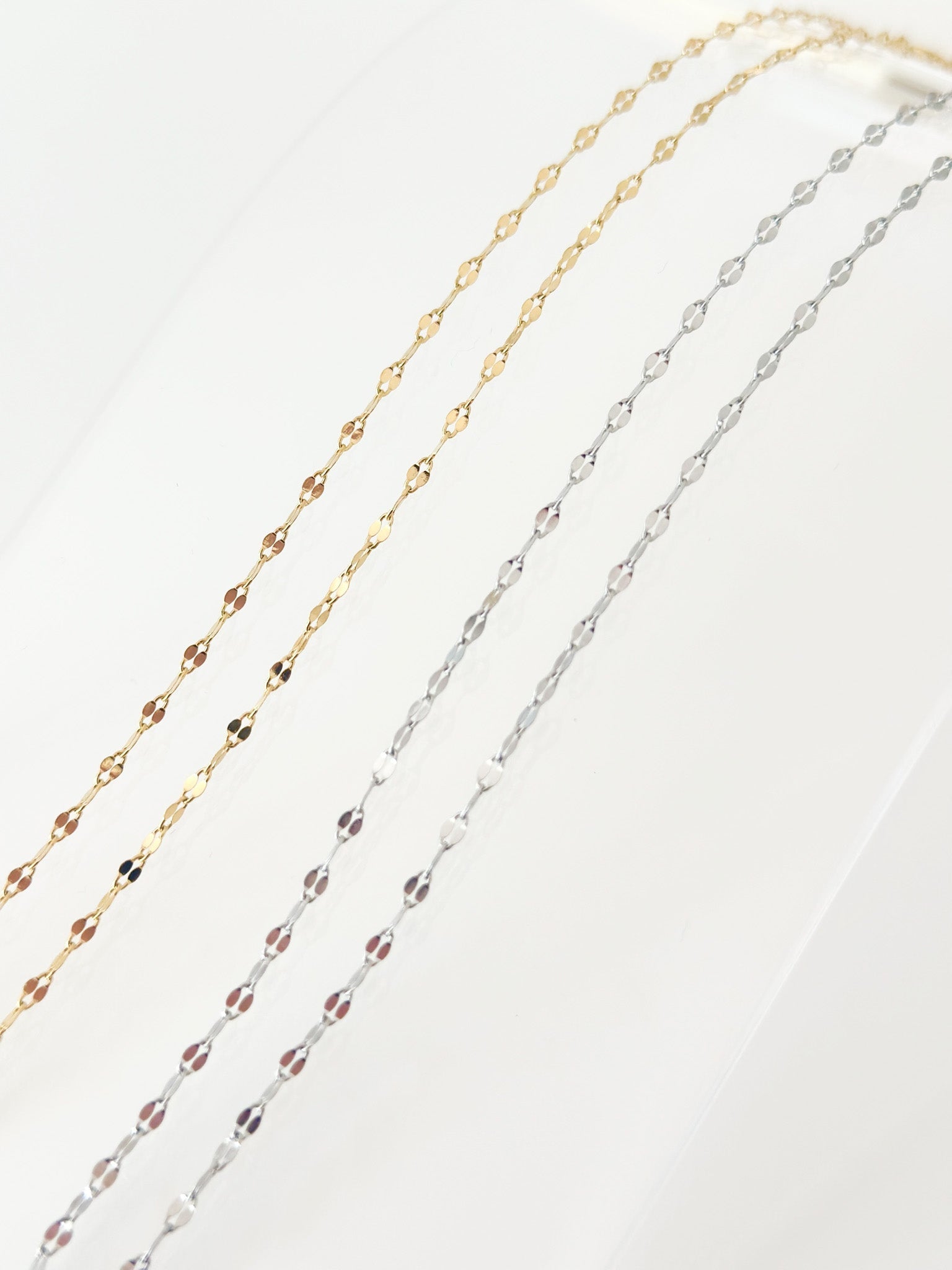 Lip Chain Necklace - Jas | Gold & silver necklace - Jas | Perfect On You