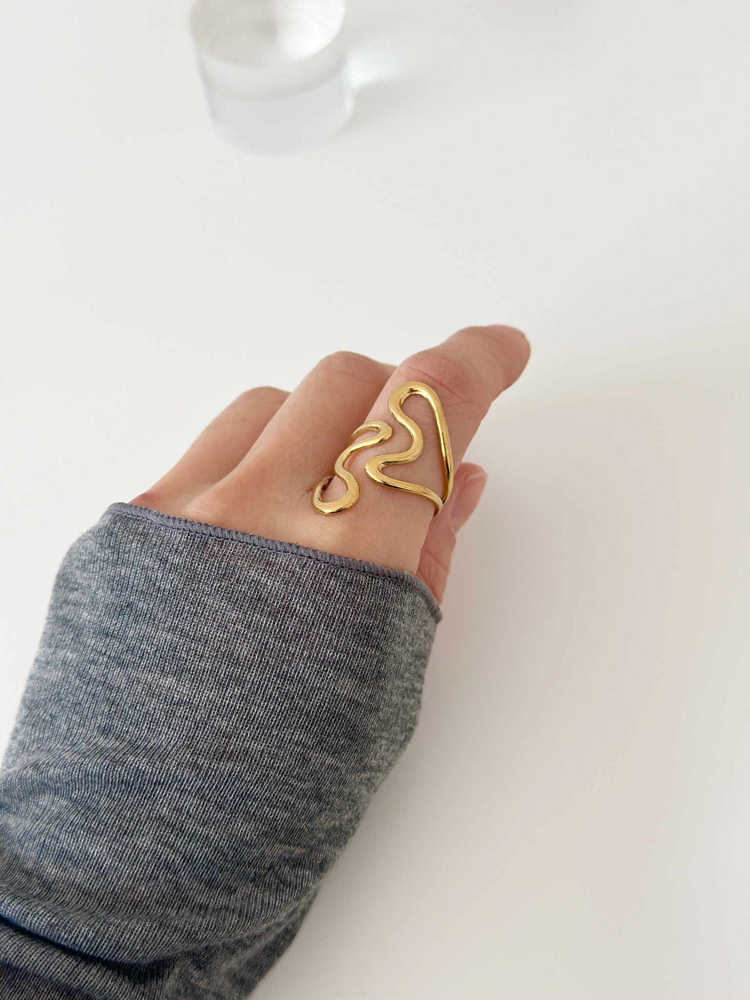 Liquid Muse Ring - Jas | Gold & silver ring - Jas | Perfect On You