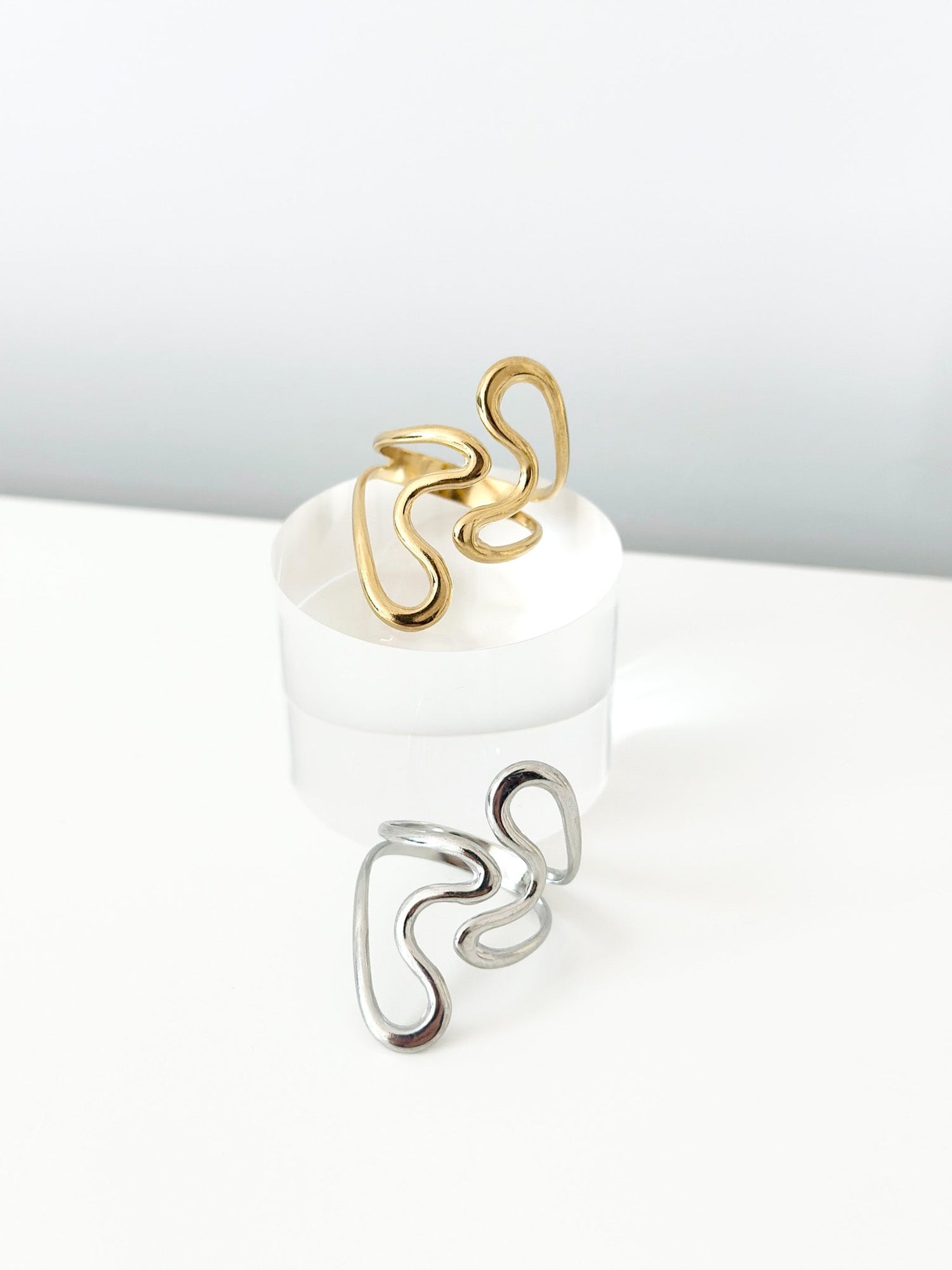 Liquid Muse Ring - Jas | Gold & silver ring - Jas | Perfect On You