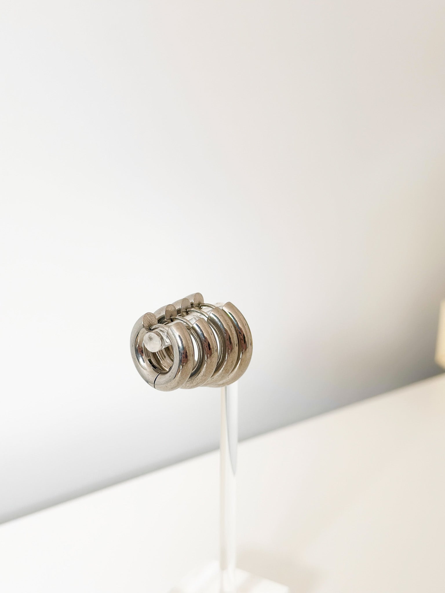 Luxe Curve Hoops - Jas | Silver Earring - Jas | Perfect On You