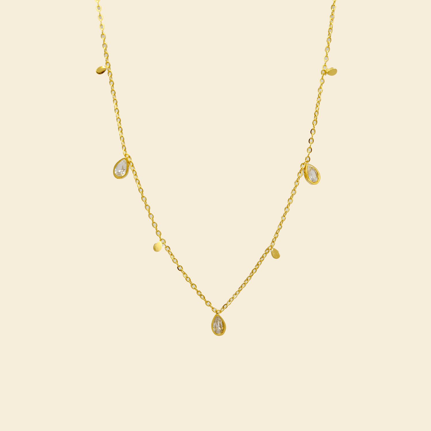 Mini Cube Crystal Necklace - JAS - Jas | Perfect On You