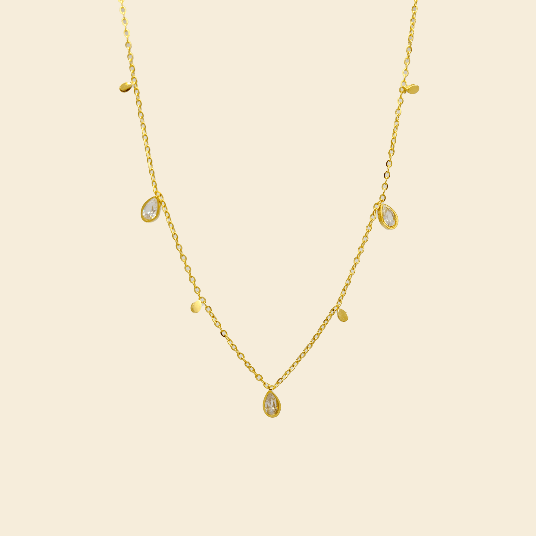 Mini Cube Crystal Necklace - JAS - Jas | Perfect On You