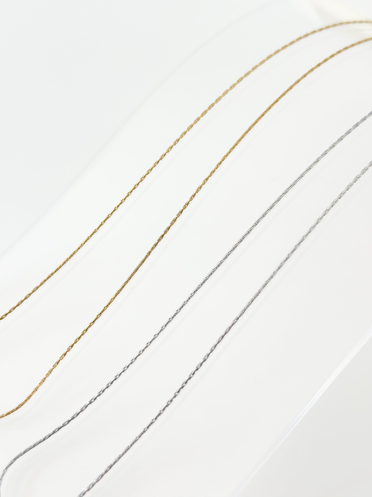 Mirror Chain Necklace - Jas | Gold & silver necklace - Jas | Perfect On You