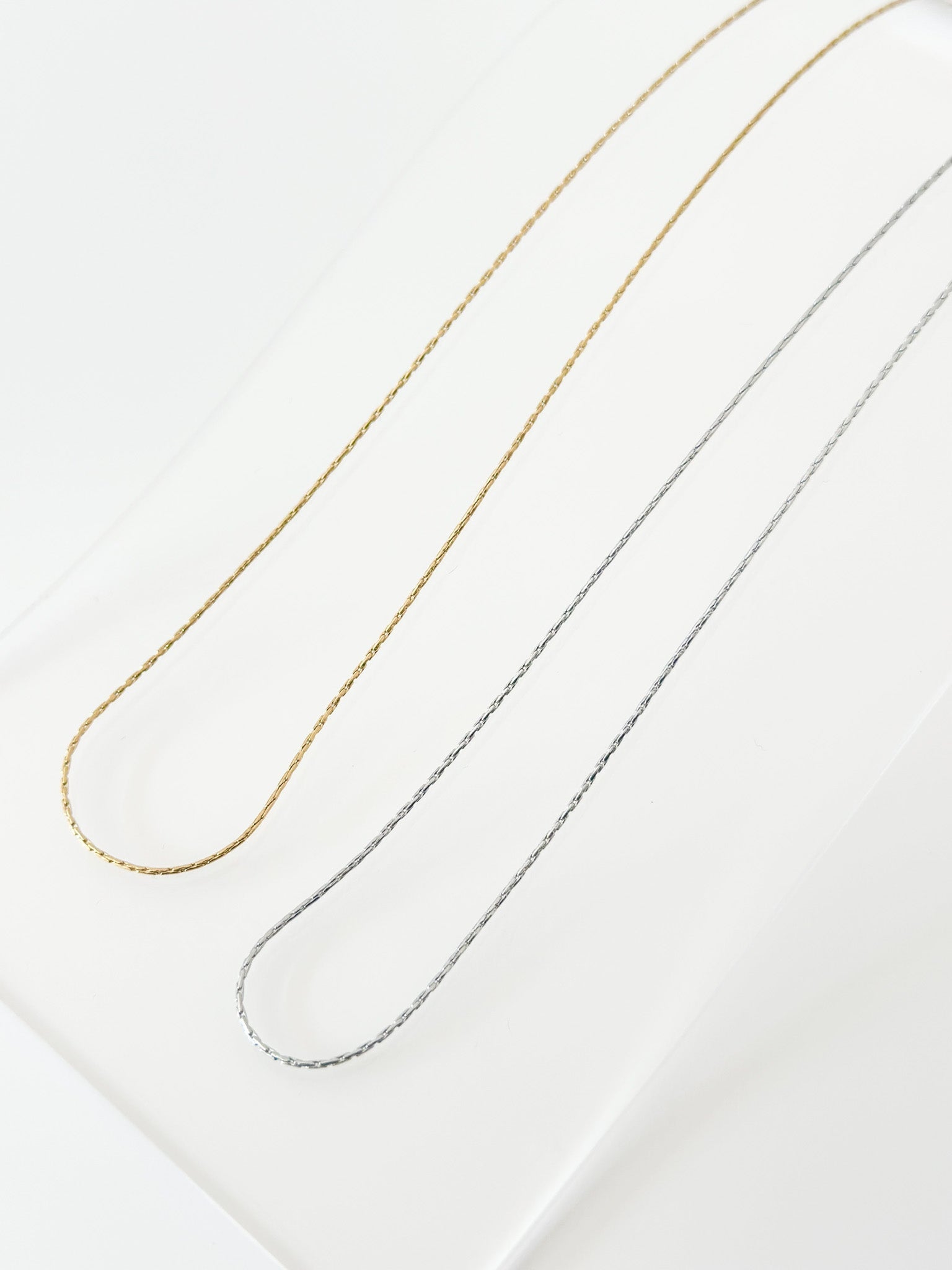 Mirror Chain Necklace - Jas | Gold & silver necklace - Jas | Perfect On You