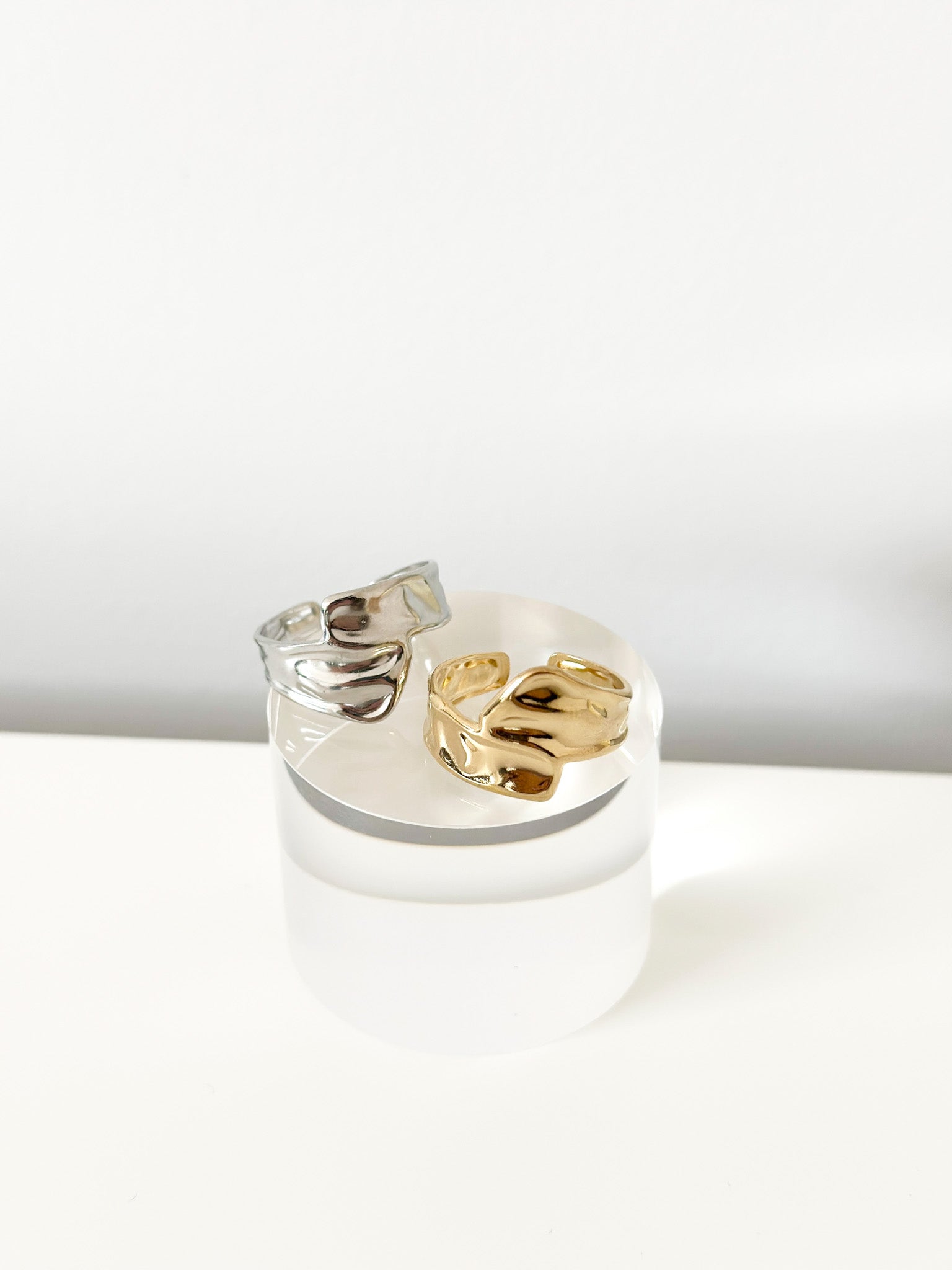 Molten Glow Ring - Jas | Gold & silver ring - Jas | Perfect On You