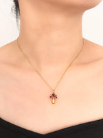 Mushroom Necklace - Jas | Gold necklace - Jas | Perfect On You