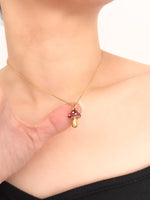 Mushroom Necklace - Jas | Gold necklace - Jas | Perfect On You