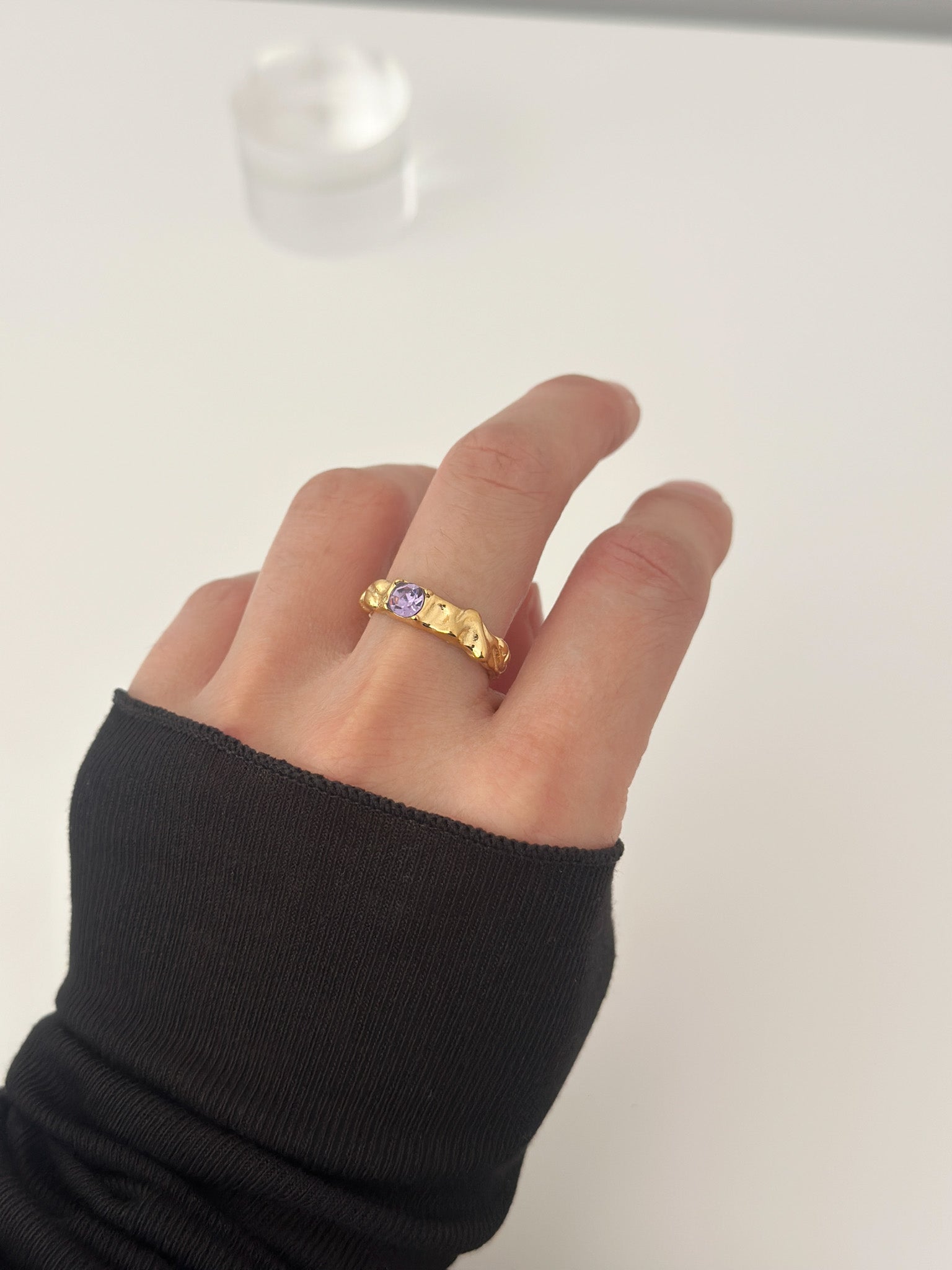Ocean Heart Ring - Jas | Gold Ring - Jas | Perfect On You