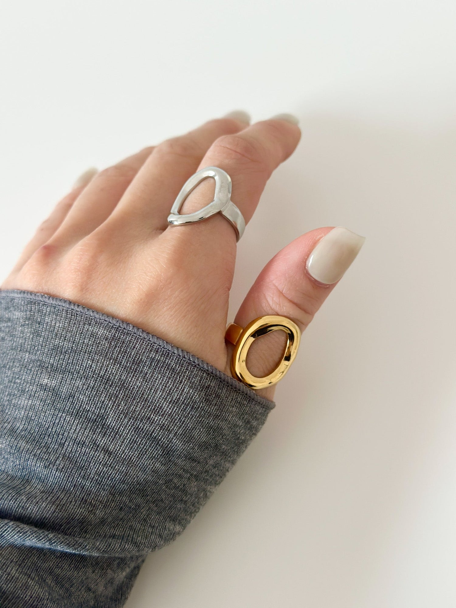 Orbit Duo Ring - Jas | Gold & silver ring - Jas | Perfect On You
