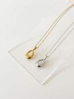 Organic Drop Pendant Necklace - Jas | Gold & silver necklace - Jas | Perfect On You