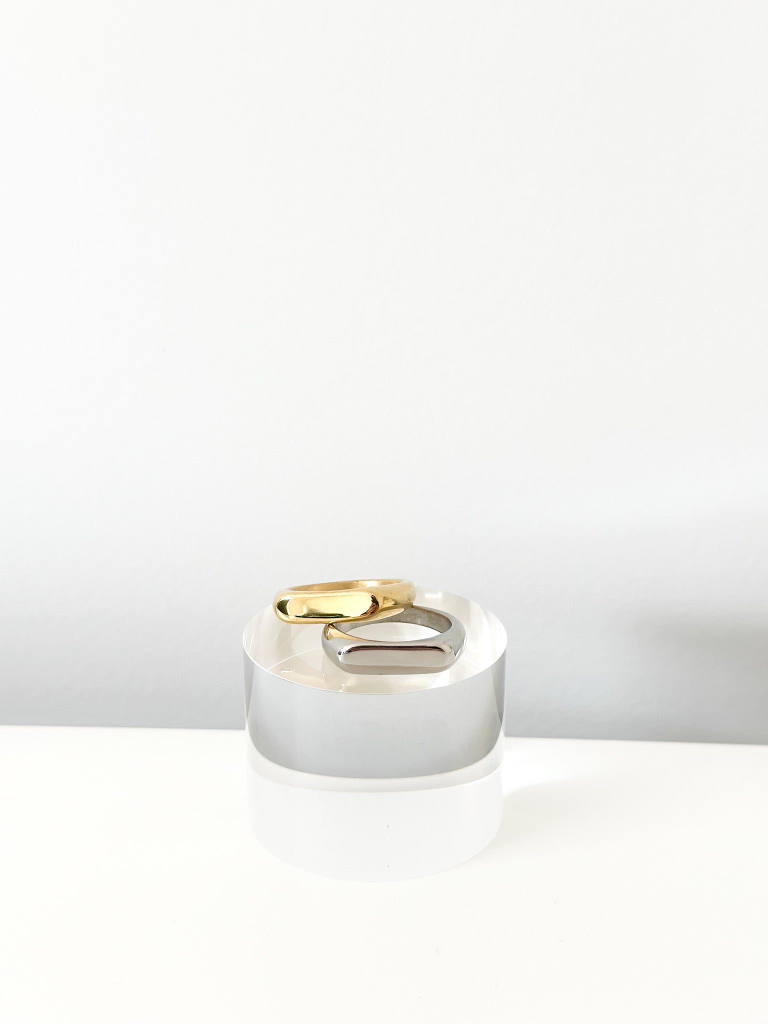 Oval Duo Ring - Jas | Gold & silver ring - Jas | Perfect On You