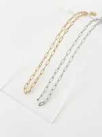 Paperclip Chain Necklace - Jas | Gold & silver necklace - Jas | Perfect On You