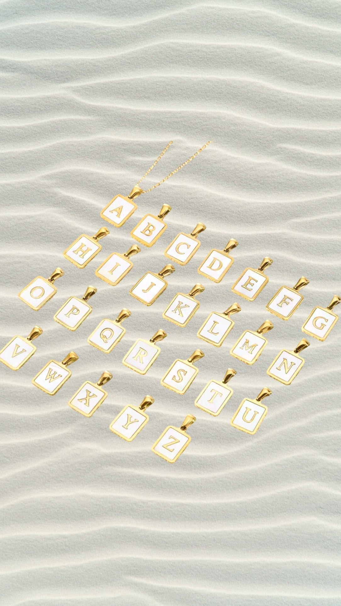 Rectangle Letter Necklace - JAS | JasCustom - Jas | Perfect On You