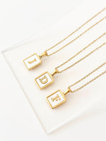 Rectangle Letter Necklace - JAS | JasCustom - Jas | Perfect On You