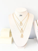 Rectangle Letter Necklace - JAS | JasCustom - Jas | Perfect On You