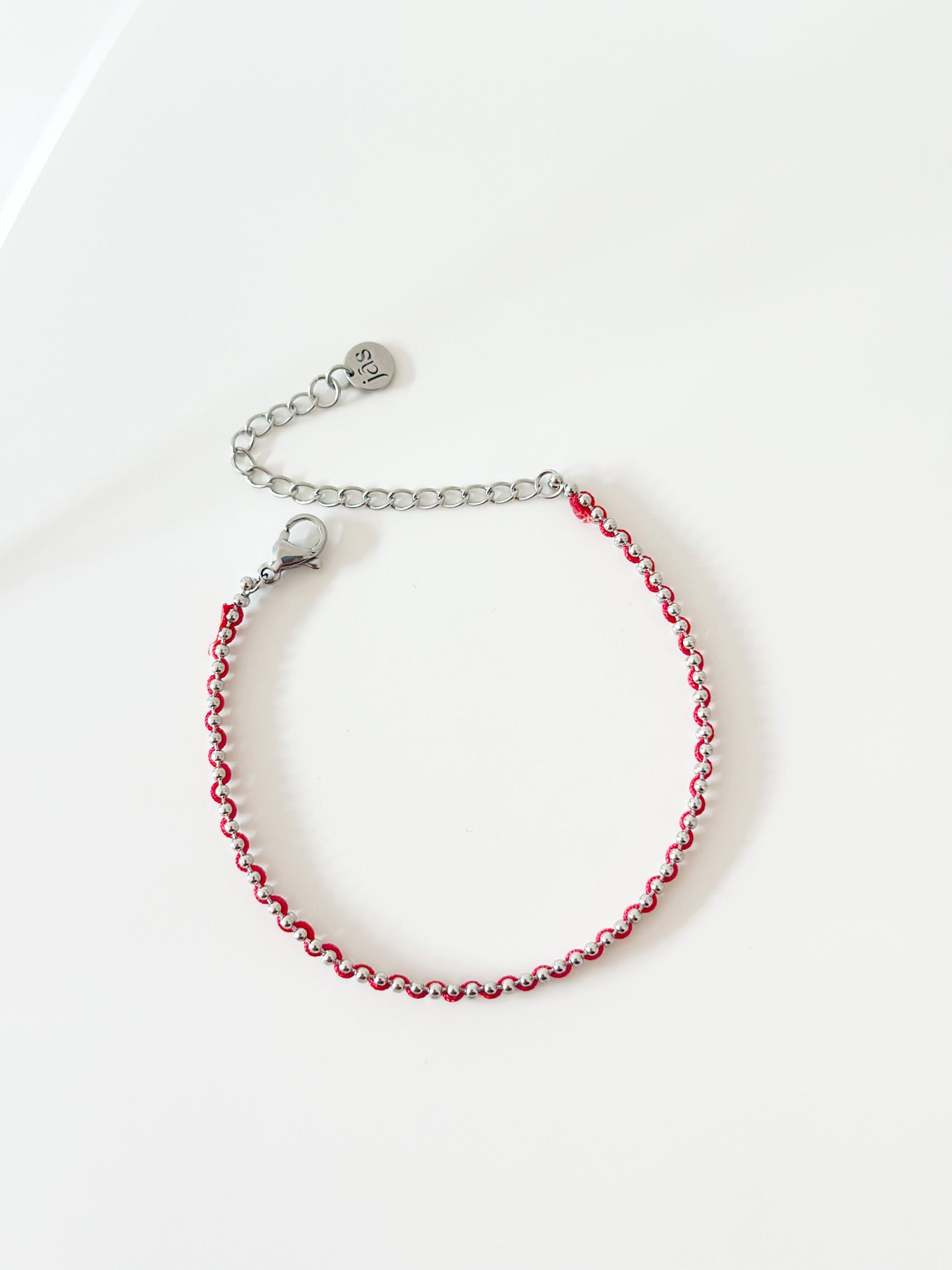 Red line Bracelet - Jas | Gold & silver bracelet - Jas | Perfect On You