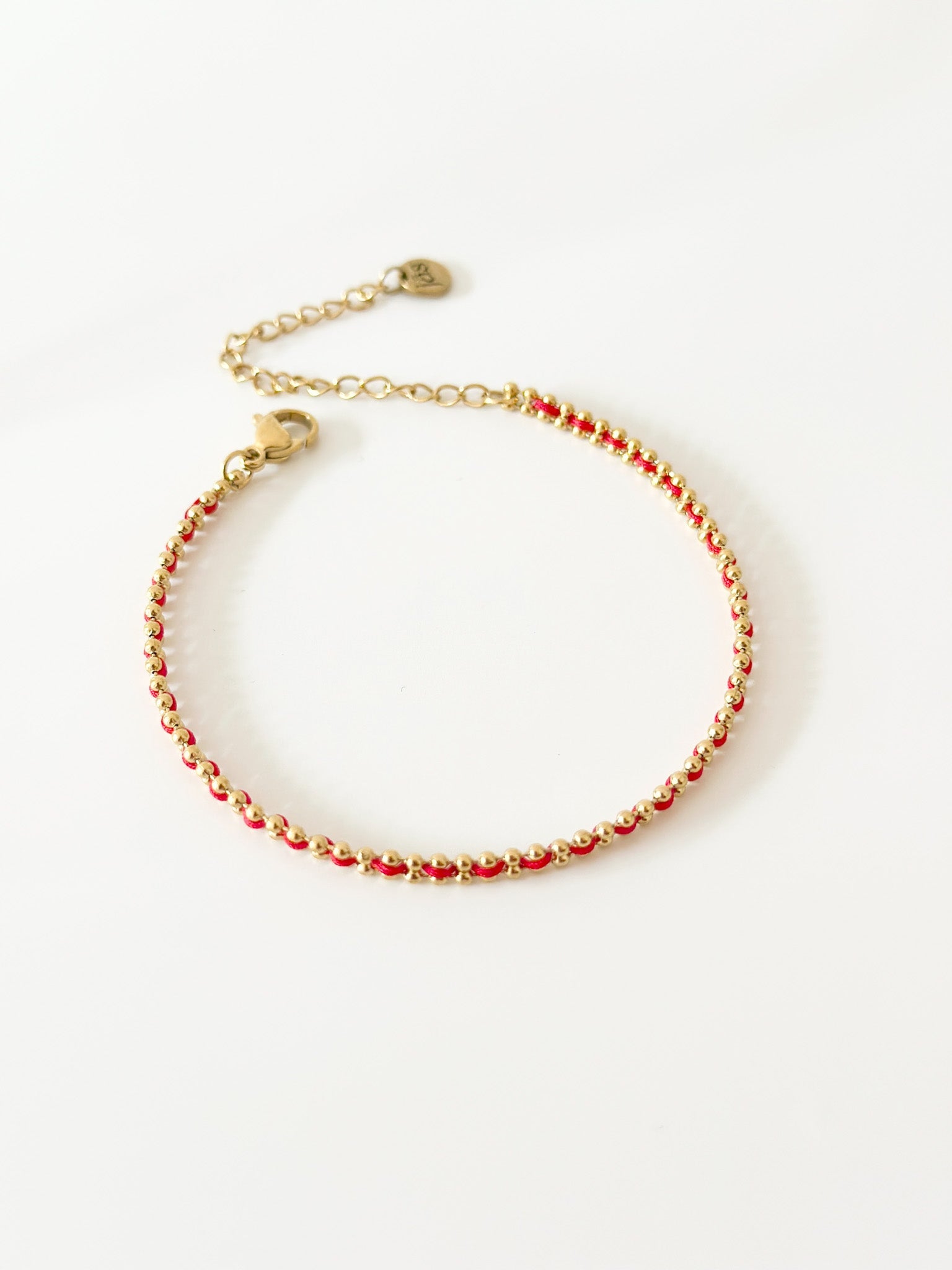 Red line Bracelet - Jas | Gold & silver bracelet - Jas | Perfect On You