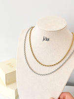 Rope Chain Necklace - Jas | Gold & silver necklace - Jas | Perfect On You