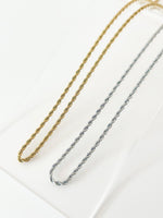 Rope Chain Necklace - Jas | Gold & silver necklace - Jas | Perfect On You