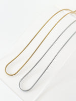 Round Snake Chain Necklace - Jas | Gold & silver necklace - Jas | Perfect On You