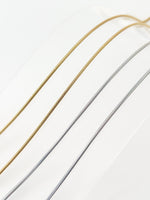 Round Snake Chain Necklace - Jas | Gold & silver necklace - Jas | Perfect On You