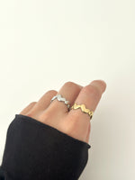 Sea Heart Ring - Jas | Gold & silver ring - Jas | Perfect On You