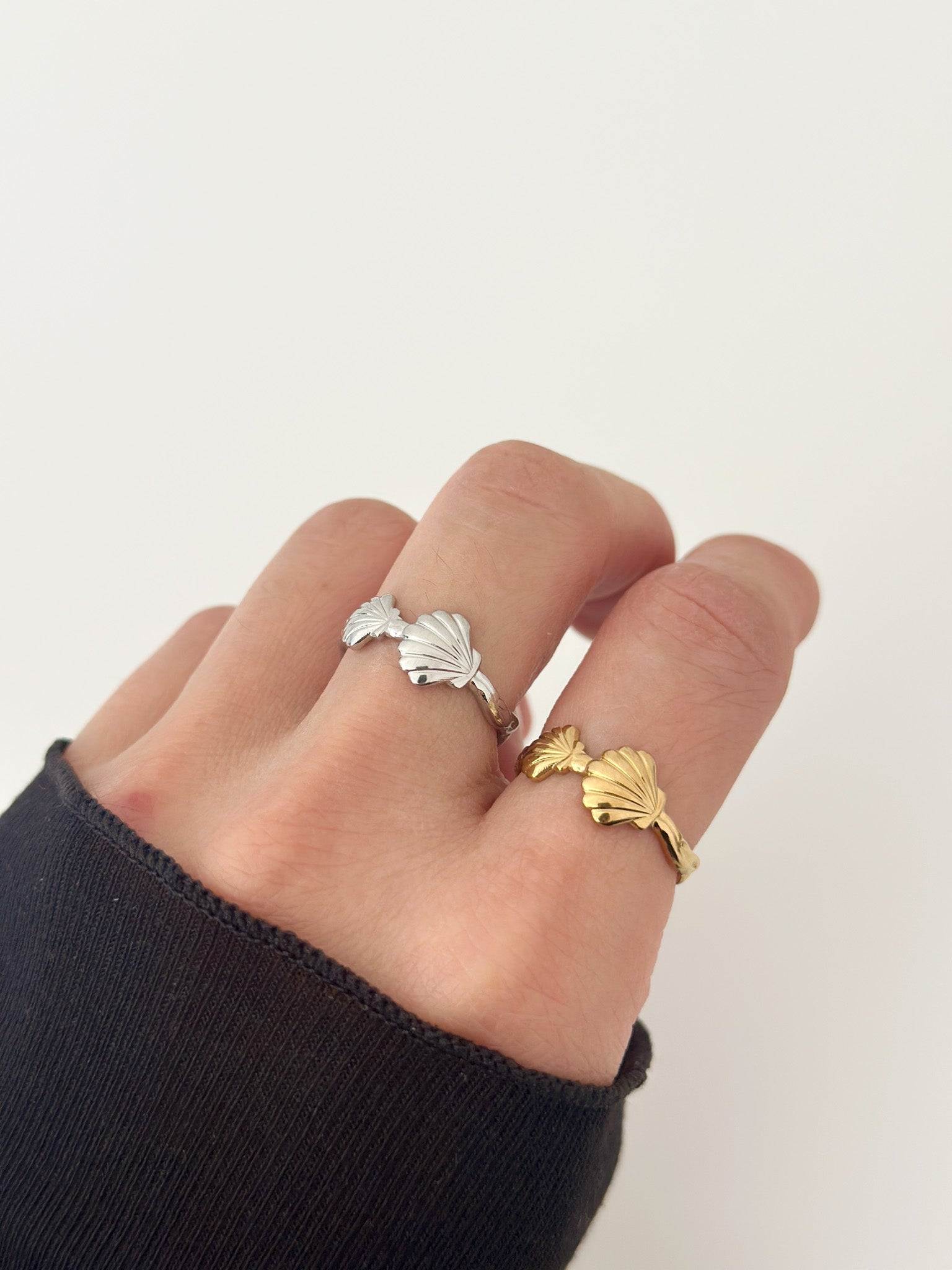 Shell Muse Ring - Jas | Gold & silver ring - Jas | Perfect On You