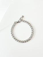 Silver curb bracelet - Jas | Stainless Steel Bracelet - Jas | Perfect On You