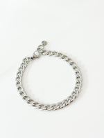 Silver curb bracelet - Jas | Stainless Steel Bracelet - Jas | Perfect On You